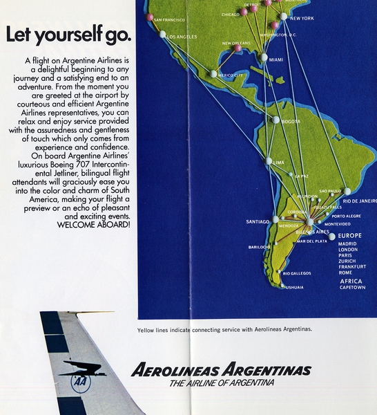 Image: timetable: Aerolineas Argentinas