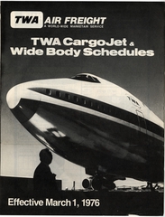 Image: timetable: TWA (Trans World Airlines) Air Freight