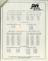 Image: timetable: Air Nevada