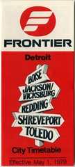 Image: timetable: Frontier Airlines, Detroit