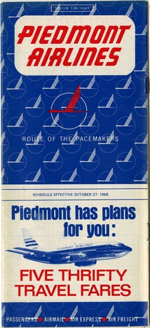 Timetable: Piedmont Airlines