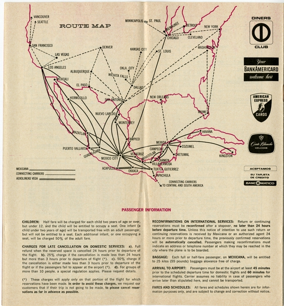Image: timetable: Mexicana Airlines