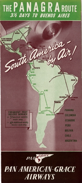 Image: timetable: Panagra (Pan American-Grace Airways)