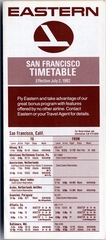 Image: timetable: Eastern Air Lines, San Francisco