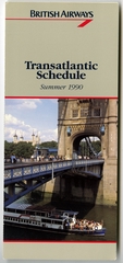 Image: timetable: British Airways, summer transatlantic schedule