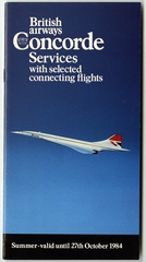 Image: timetable: British Airways, Concorde
