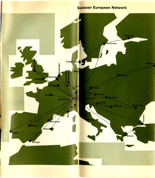 Image: timetable: Swissair, summer schedule