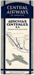Image: timetable: Aerovias Centrales (Central Airways of Mexico)