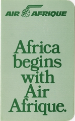 Image: timetable: Air Afrique, transatlantic schedule