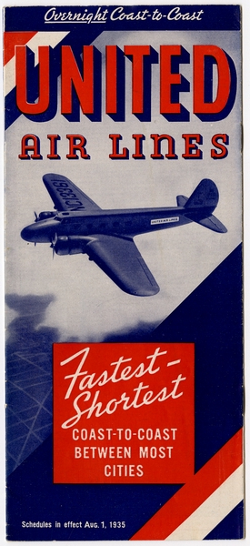 Image: timetable: United Air Lines