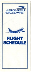 Image: timetable: Aerolineas Argentinas
