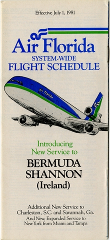 Timetable: Air Florida