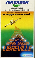 Image: timetable: Air Gabon
