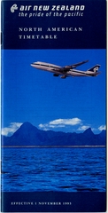 Image: timetable: Air New Zealand, North American edition