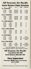 Image: timetable: All Seasons Air Pacific, Santa Barbara
