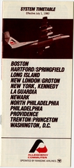 Image: timetable: Allegheny Commuter