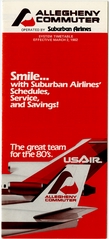 Image: timetable: Allegheny Commuter, USAir