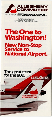 Timetable: Allegheny Commuter, USAir