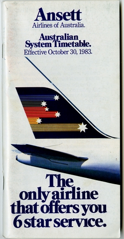 Timetable: Ansett Airlines of Australia