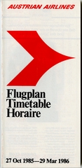 Image: timetable: Austrian Airlines