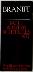 Image: timetable: Braniff International, fall and winter schedule