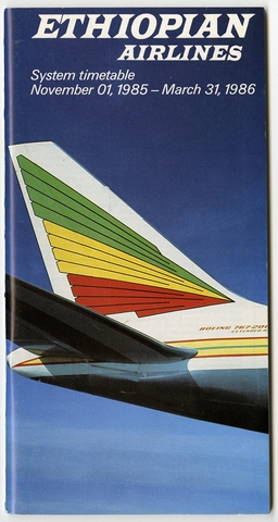 Timetable: Ethiopian Airlines