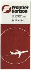 Image: timetable: Frontier Horizon, city schedule, San Francisco