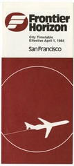 Image: timetable: Frontier Horizon, city schedule, San Francisco