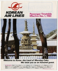 Image: timetable: Korean Air Lines
