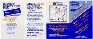 Image: timetable: Midway Airlines, pocket schedule