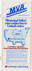 Image: timetable: Mississippi Valley Airlines (MVA), United Airlines
