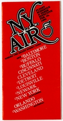 Image: timetable: New York Air, pocket schedule