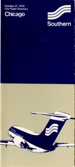 Image: timetable: Southern Airways, quick reference, Chicago