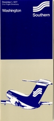 Image: timetable: Southern Airways, quick reference, Washington