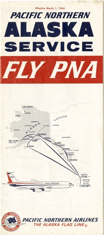 Timetable: Pacific Northern Airlines, Alaska service