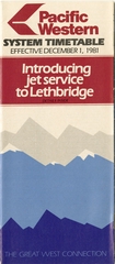 Image: timetable: Pacific Western Airlines