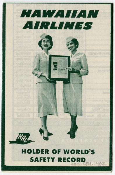 Image: timetable: Hawaiian Airlines, pocket schedule