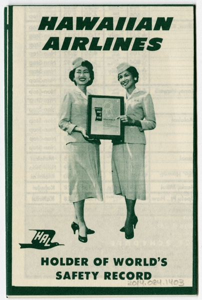 Image: timetable: Hawaiian Airlines, pocket schedule