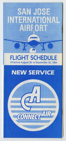 Timetable: San Jose International Airport, ConnectAir service