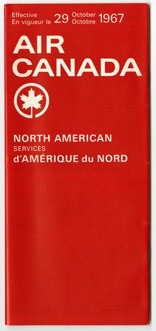 Timetable: Air Canada, North American service