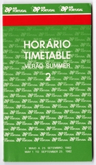 Image: timetable: Air Portugal, summer schedule