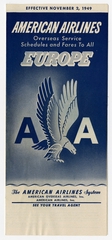 Image: timetable: American Airlines, Europe