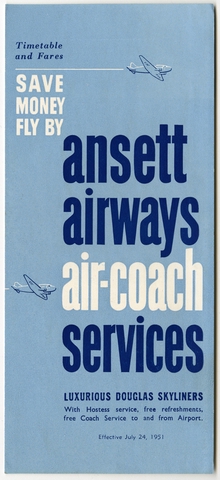 Timetable: Ansett Airways