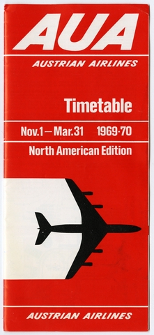 Timetable: Austrian Airlines, North American edition