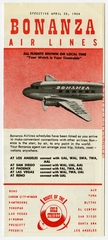 Image: timetable: Bonanza Air Lines