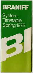 Image: timetable: Braniff International, spring schedule
