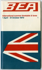 Image: timetable: British European Airways (BEA), international summer service
