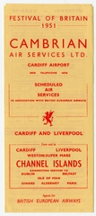 Image: timetable: Cambrian Air Services Ltd., British European Airways (BEA)