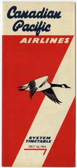 Image: timetable: Canadian Pacific Airlines