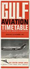 Image: timetable: Gulf Aviation Company Limited